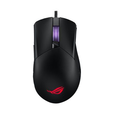 image ASUS ROG Gladius III Wired Gaming Mouse, 19K Optical Sensor, 19,000 DPI, 6 Programmable Buttons, RGB Lighting, ROG Switch Socket Design, Swappable Switches, Ergonomic, Black