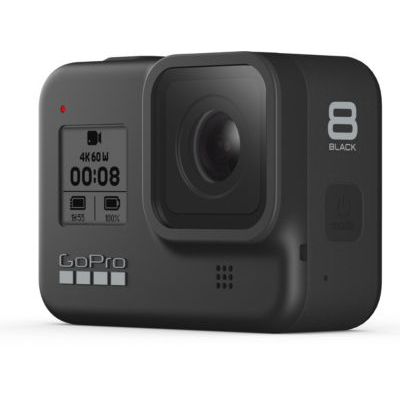 image GoPro HERO8 Black - Caméra d'action numérique 4K à l'épreuve de l'eau, système à écran Tactile et contrôle Vocal hypersmooth & Étui de Transport pour GoPro Taille S