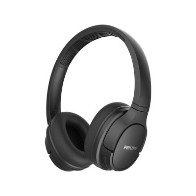 image Philips SH402BK/00 Casque Sport Bluetooth, Casque Supra-Auriculaires (Réduction du Bruit et de L'écho, IPX4, Haut-parleurs 40 mm Driver, Coques Aérées, 20 Heures de Lecture) Noir