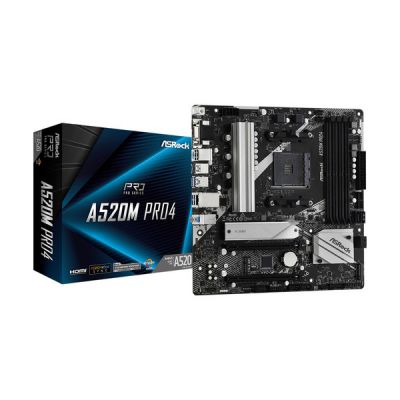 image Asrock A520M Pro4 Emplacement AM4 Micro ATX