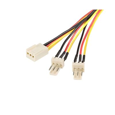 StarTech.com Câble d'alimentation en Y pour ventilateur Molex de 30 cm - Câble répartiteur 1x TX3 (F) vers 2x TX3 (M) (TX3SPLIT12)
