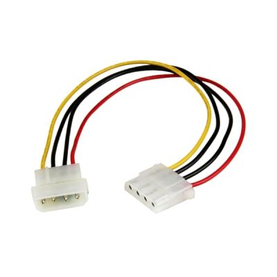 StarTech.com Câble d'extension alimentation LP4 30 cm - Rallonge de câble alimentation LP4 4 broches - Mâle vers femelle (LP4POWEXT12)