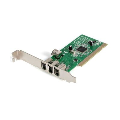 StarTech.com Carte Adaptateur PCI vers 4 Ports FireWire400 6 Broches- 1x Firewire 400 Interne - 3x FireWire 400 Externe (PCI1394MP)