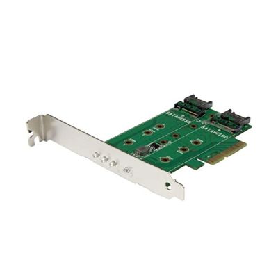 image StarTech.com Adaptateur SSD M.2 NGFF à 3 ports - 1x M.2 PCIe (NVMe), 2x M.2 SATA III - PCIe 3.0 (PEXM2SAT32N1)