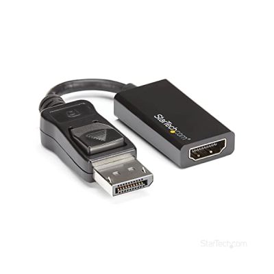 StarTech Adaptateur actif DisplayPort vers HDMI, 4K 60Hz, HDCP (DP2HD4K60S)