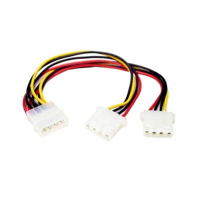 StarTech.com Câble répartiteur en Y Molex - 1x LP4 mâle 2x LP4 femelle - 23 cm - Splitter (PYO2L)