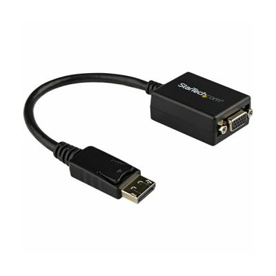 image StarTech.com Adaptateur DisplayPort vers VGA - Convertisseur Actif DP à VGA - Vidéo 1080p - Certifié DP - Source DP/DP++ vers Câble Adaptateur Moniteur VGA - Connecteur DP à Verrouillage (DP2VGA2)