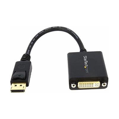 image StarTech.com Adaptateur DisplayPort vers DVI - Adaptateur Vidéo DP vers DVI-D 1080p - Dongle d'Adaptation pour Câble d'Écran/Moniteur DP 1.2 vers DVI - Connecteur DP à Verrouillage (DP2DVI2)