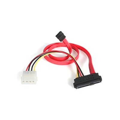 StarTech Câble Adaptateur SAS SFF-8482 vers SATA - LP4 46cm (SAS729PW18)