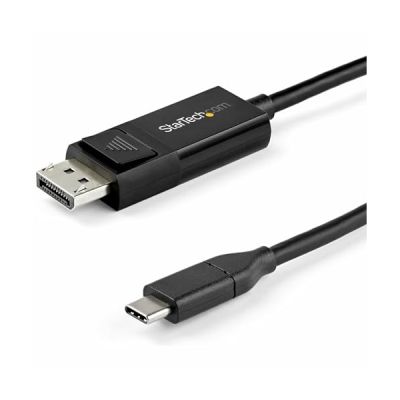 image StarTech.com CDP2DP142MBD Câble USB Type-C vers DisplayPort 1.4 (bidirectionnel) - 2 m - Adaptateur USB-C à DP