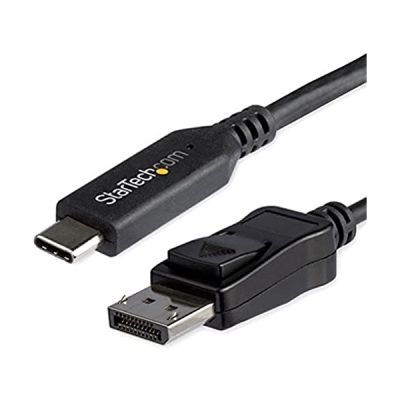 StarTech.com Câble USB-C vers DisplayPort 1.4 de 1,8m - Câble Adaptateur Vidéo 4K/5K/8K USB Type-C vers DP 1.4 Alt Mode - HBR3/HDR/DSC - Câble d'Écran DP 8K 60Hz pour USB-C/Thunderbolt 3 (CDP2DP146B)