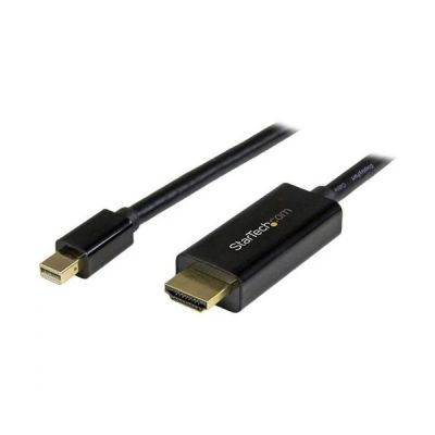image StarTech.com Câble Mini DisplayPort vers HDMI - 1m - 4K 30Hz - Câble Adaptateur Convertisseur mDP vers HDMI - Mini DP ou Thunderbolt 1/2 Mac/PC vers écran HDMI (MDP2HDMM1MB)