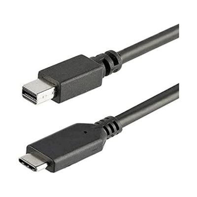 image StarTech.com Câble Adaptateur 1m USB-C vers Mini DisplayPort - Adaptateur USB Type-C vers Mini DP - 4K 60Hz - Noir - Câble USB 3.1 Type C vers mDP (CDP2MDPMM1MB)