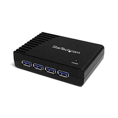 image StarTech.com Hub USB 3.0 à 4 ports - Concentrateur USB SuperSpeed - Noir (ST4300USB3EU)