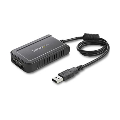 image StarTech.com Adaptateur USB 2.0 vers VGA, Convertisseur USB vers VGA, 1080p (Pas de Support pour macOS/ChromeOS/Linux)