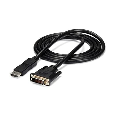 StarTech.com Câble DisplayPort vers DVI de 1,8m - Câble Adaptateur DisplayPort vers DVI 1080p Video - Câble DP/DVI-D Single Link - Câble pour Moniteur DP à DVI - Convertisseur DP 1.2 à DVI (DP2DVIMM6)