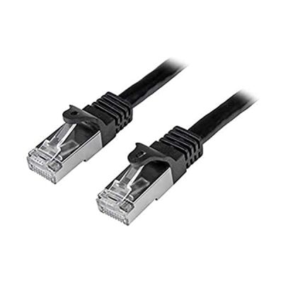 StarTech.com Câble réseau Cat6 blindé SFTP sans crochet - 5 m Noir - Cordon Ethernet RJ45 anti-accroc - Câble patch (N6SPAT5MBK)