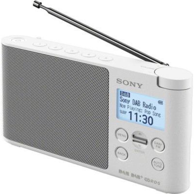 image Sony XDR-S41D Radio Portable Digitale DAB/ DAB+/ FM RDS Blanc