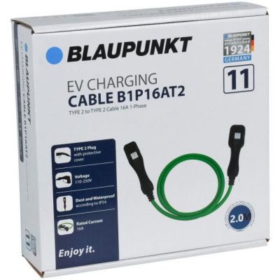 image Blaupunkt Câble de Recharge Voiture électrique Type2>2 16A 1ph B1P16AT2 2m