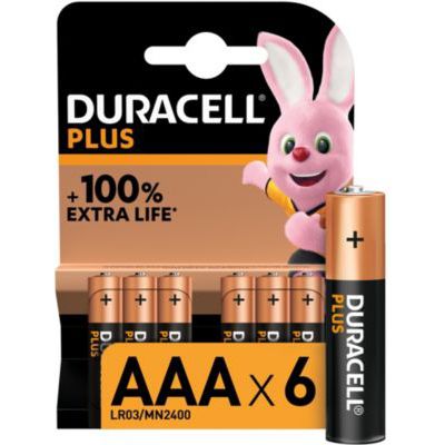 image Pile Duracell AAA X6 PLUS
