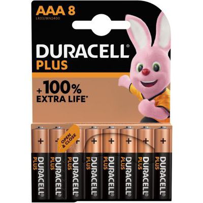 image Duracell LR03/AAA/MN2400 1.5V BL/8 Plus 100%