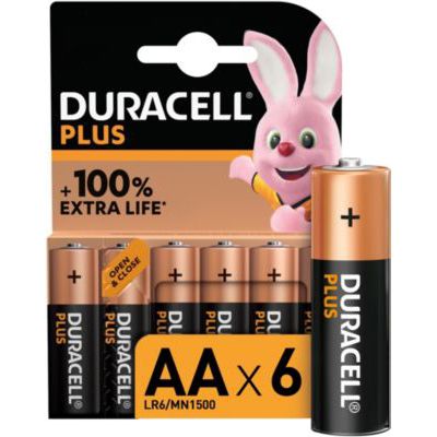 image Pile Duracell AA X6 PLUS