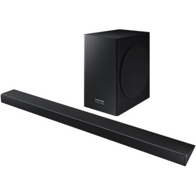 image Samsung HW-Q60R Haut-Parleur soundbar 5.1 canaux 360 W Noir - Haut-parleurs soundbar (5.1 canaux, 360 W, DTS 5.1,Dolby Digital 5.1, Caisson de Basse Actif, avec Fil &sans Fil, 31 W)