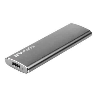 image Verbatim SSD Vx500 - 120 Go - couleur gris sidéral - 29 g - SSD externe léger - SSD USB 3.0 - pour Windows et Mac OS X - disque portable - USB-C - mémoire flash haute vitesse