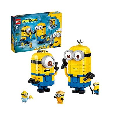 image LEGO 75551 Minions Les Maxi-Minions et Leurs repaires Modèle d'exposition Comprenant Les Figurines des Minions Stuart, Kevin et Bob