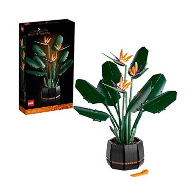 LEGO 10289 Creator Expert L'oiseau de Paradis Jeu de Construction pour Adultes, Plantes Artificielles Fleurs Déco, Idée Cadeau