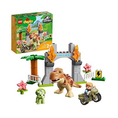 image Lego 10939 Duplo Jurassic World L’évasion du T. Rex et du Tricératops
