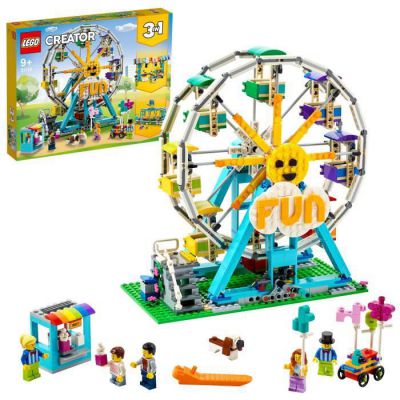 image LEGO 31119 Creator 3-en-1 La Grande Roue avec Petites Voitures, Fête Foraine, Jouet Enfant 9+ Ans