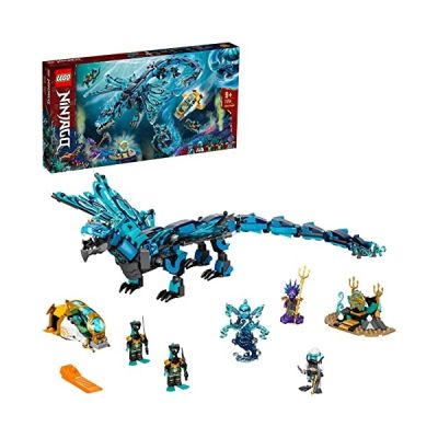 image LEGO 71754 Ninjago Le Dragon de l’Eau: Jeu de Construction Ninja pour Enfants de 9 Ans et Plus, Cadeau Unique pour Fans de Ninjago, Aventure Épique avec Dragon Articulé