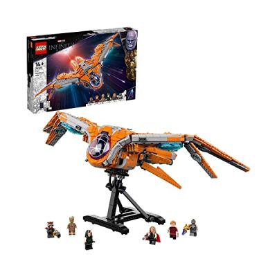 image LEGO 76193 Marvel Le Vaisseau des Gardiens de la Galaxie – Jouet Avengers Jeu de Construction avec Mini Figurines Thor & Star-Lord