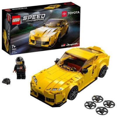 image LEGO 76901 Speed Champions Toyota GR Supra â€“ Jouet Voiture De Course avec Pilote, Enfant 7 Ans Et Plus