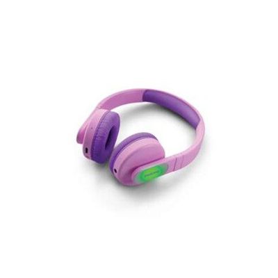 image Philips TAK4206PK/00 Casque Circum-Aural Bluetooth pour Enfants, Lumières LED Colorées, Application avec Contrôle Parental et Limite de Volume de 85 DB, équipé de Coussinets d’Oreille Souples (Rose)