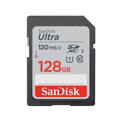 image SanDisk Ultra 128GB SDXC Memory Card, Up to 120 MB/s, Class 10, UHS-I, V10