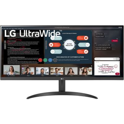 image LG UltraWide 34WP500-B Moniteur 34", format 21:9 ultra-large, dalle IPS résolution UWFHD (2560x1080), 5ms GtG 75Hz, HDR 10, sRGB 95%, AMD FreeSync, inclinable