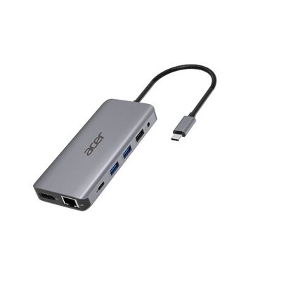image Acer HP.DSCAB.009 Station d'accueil avec Fil USB 3.2 Gen 1 (3.1 Gen 1) Type-C Argent