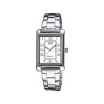 image produit Casio - LTP-1234PD-7BEF - Collection - Montre Femme - Quartz Analogique - Cadran Blanc - Bracelet Acier Argent