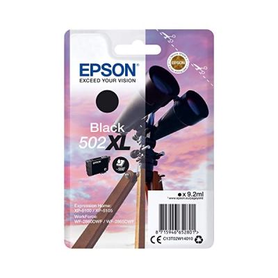 Epson 502XL Black Binoculars, High Yield Genuine Ink Cartridge