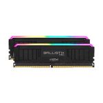 image produit Crucial Ballistix MAX BLM2K8G40C18U4BL RGB, 4000 MHz, DDR4, DRAM, Mémoire Kit pour PC de Gamer, 16Go (8Go x2), CL18, Noir
