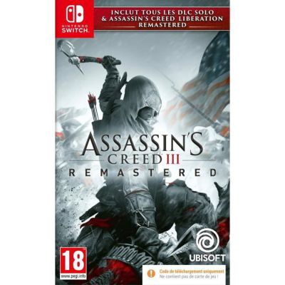 image Assassin's creed 3 + assassin's creed liberation remaster switch code in box
