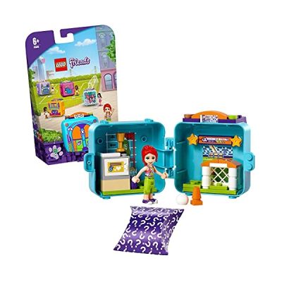 image LEGO 41669 Friends Le Cube de Football de Mia – Série 5 Jouet de Collection Portable avec Mini-poupée
