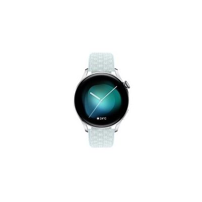 image HUAWEI Watch 3 Montre connectée GPS connectée avec SP02 et Surveillance de la santé Tout au Long de la journée, autonomie de 14 Jours – Bracelet en Nylon Gris Bleu