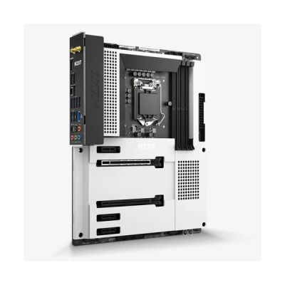 image NZXT N7 Z590 - N7-Z59XT-W1 - Intel Z590 chipset (Supports 11th Gen CPUs) - ATX Gaming Motherboard - Integrated I/O Shield - WiFi 6E connectivity - Bluetooth V5.2 - White