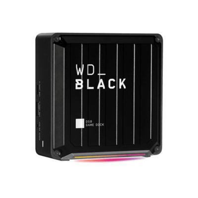 image WD_BLACK D50 NVMe SSD Game Dock, 2 To. 2 x ports Thunderbolt 3, 2 x ports USB-C, 3 x ports USB-A, , jusqu'à 3 000 Mo/s en lecture et 2 500 Mo/s en écriture