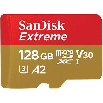 image Carte microSD Extreme SanDisk 128 Go pour le mobile gaming