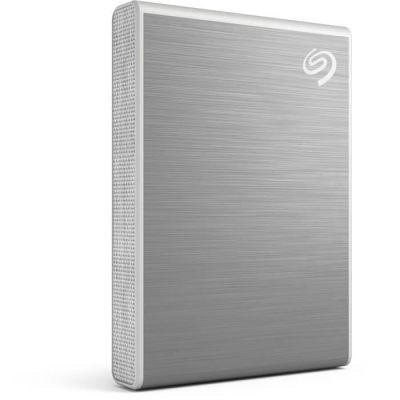 image Seagate One Touch SSD 500 GB External SSD Portable – Silver, speeds up to 1,030 MB/s, with Android App, 1yr Mylio Create, 4mo Adobe Creative Cloud Photography plan​ and Rescue Services (STKG500401)