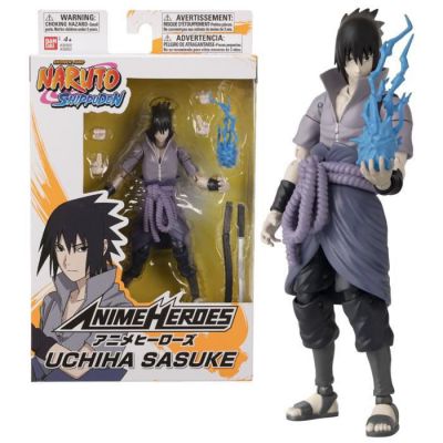 image Bandai Naruto Shippuden-Figurine Anime Heroes 17 cm-Sasuke Uchiwa, 36902, Multicolore